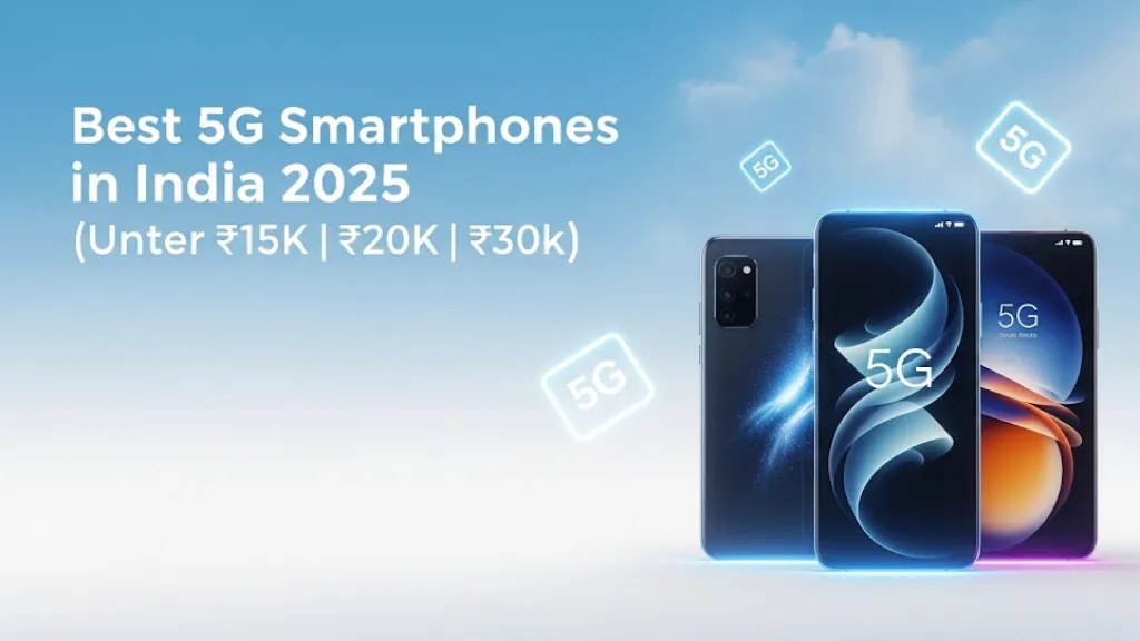 Best 5G Smartphones in India 2025 (Under 15,000 / 20,000 / 30,000)