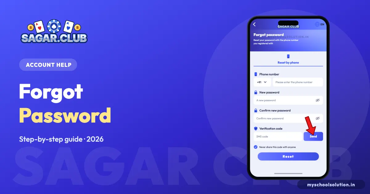 Sagar Club Forgot Password